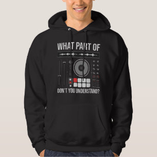Cool Sound Engineer Art For Men Women DJ Mixing De Hoodie