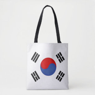 Cool South Korea Flag Fashion Tote Bag