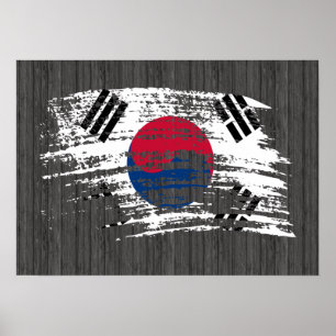 Cool South Korean flag design Poster