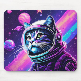 Cool Space Cat – Mouse Pad