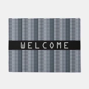 COOL Space Grey Contemporary Abstract Pattern Doormat