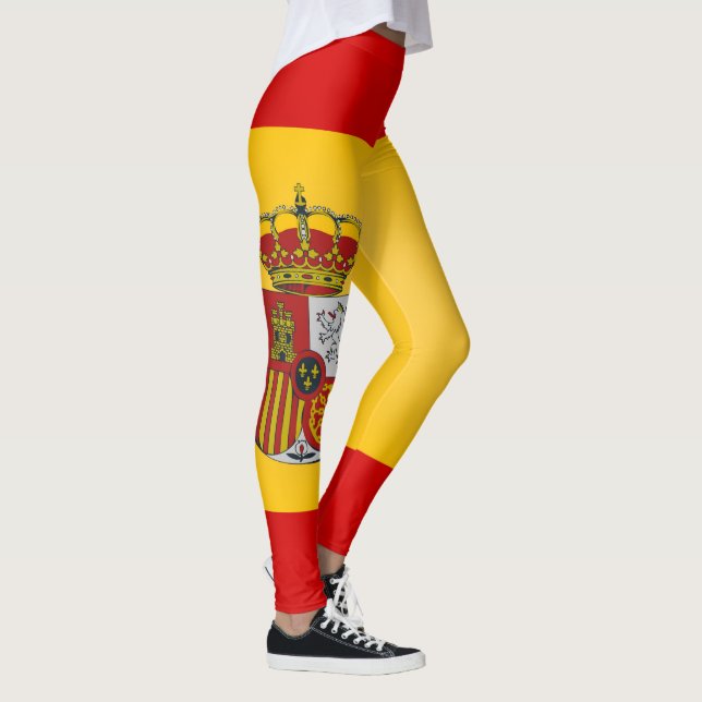 Cool Spain Flag Fashion Leggings (Right)