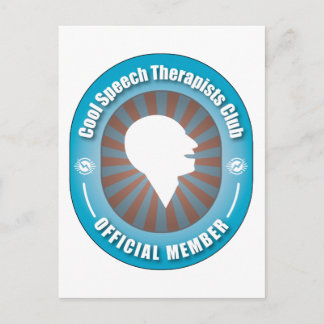 Cool Speech Therapists Club Postcard