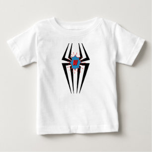 Cool Spider Graphic Monogram Kids Custom Baby T-Shirt