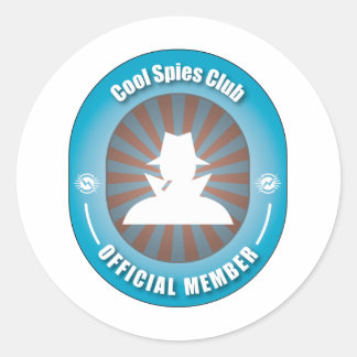 Cool Spies Club Classic Round Sticker