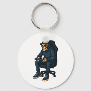 Cool Spooky Video Game Costume Key Ring