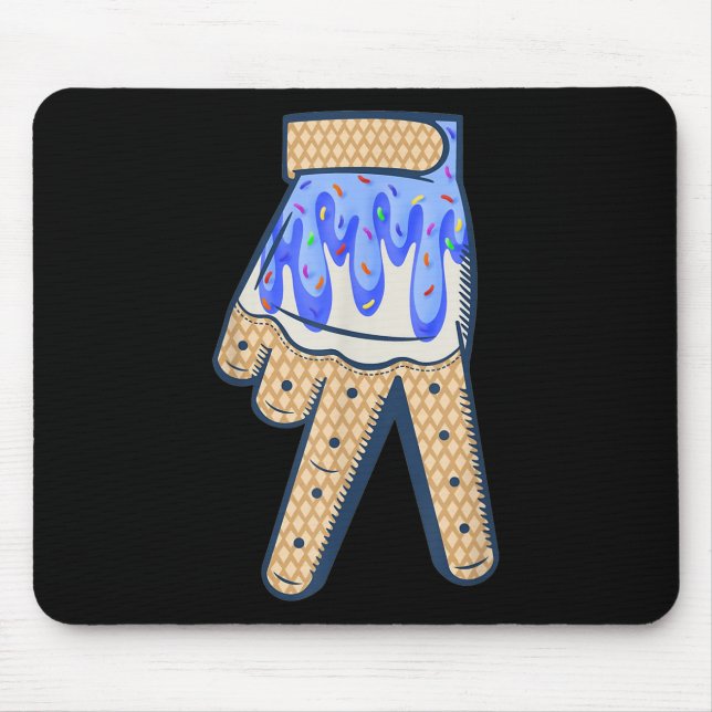 Cool Sport Baseball Home Plate Drip With Sprinkles Mouse Mat (Front)