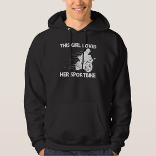 Cool Sportbike For Girls Kids Professional Motorcy Hoodie
