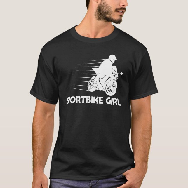 Cool Sportbike For Girls Kids Professional Motorcy T-Shirt (Front)