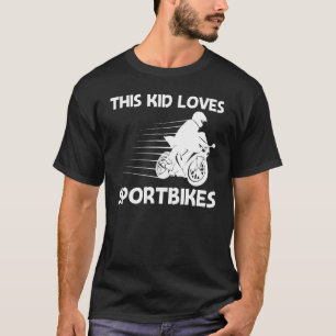 Cool Sportbike For Kids Boys Professional Motorcyc T-Shirt