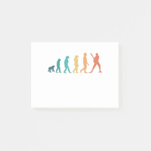 Cool Sports Baseball Human Evolution Baseball Post-it Notes