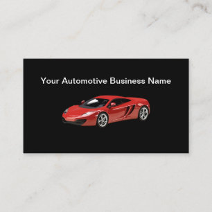 Cool Sports Car Automotive Business Card