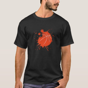 Cool Sports Lover Game Ball Team Basketball Player T-Shirt