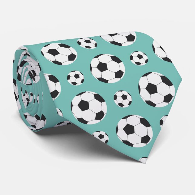 cool sports Soccer pattern Tie (Rolled)
