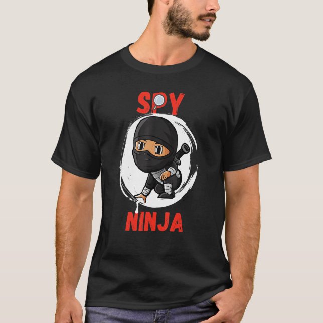 Cool Spy Gaming Ninjas Gamer Boy Girl Kids Spy T-Shirt (Front)