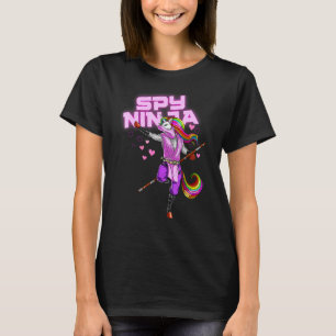 Cool Spy Gaming Ninjas Gamer Unicorn Ninja Boy Gir T-Shirt