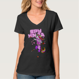 Cool Spy Gaming Ninjas Gamer Unicorn Ninja Boy Gir T-Shirt