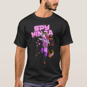 Cool Spy Gaming Ninjas Gamer Unicorn Ninja Boy Gir T-Shirt