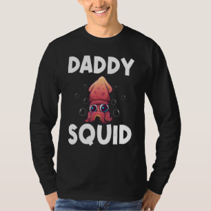 Cool Squid For Men Dad Octopus Biology Sea Animals T-Shirt