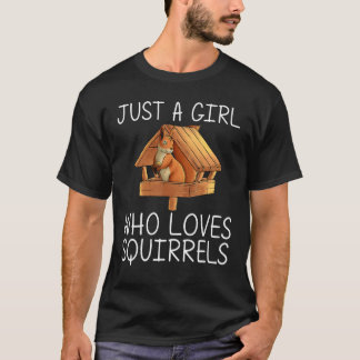 Cool Squirrel For Girls Kids Chipmunk Zookeeper An T-Shirt