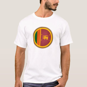 Cool Sri Lanka Flag Seal T-Shirt