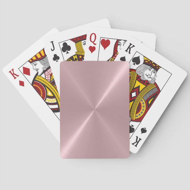 Cool Stainless Shiny Metallic Playing Cards (Back)