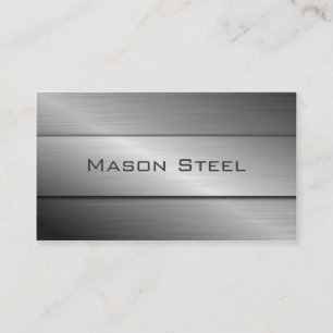 Cool Stainless Steel Effect, Business Card