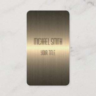 Cool Stainless Steel Metal #2 Business Card