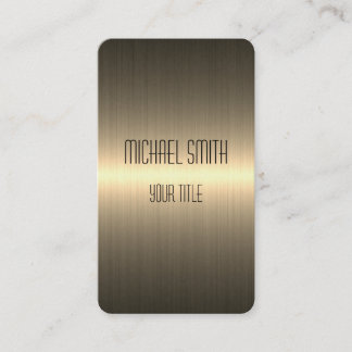 Cool Stainless Steel Metal #2 Business Card
