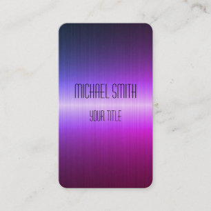 Cool Stainless Steel Metal #5 Business Card