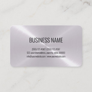 Cool Stainless Steel Metal Look #8 Business Card