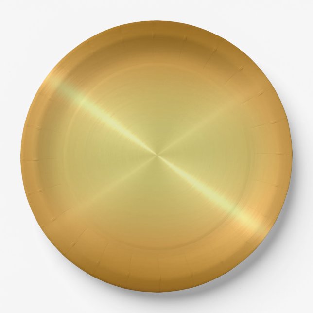 Cool Stainless Steel Metal Paper Plate (Front)