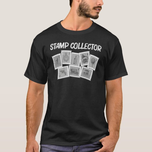 Cool Stamp For Men Women Stamp Collecting Collecto T-Shirt (Front)