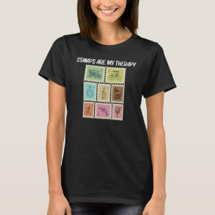 Cool Stamp For Men Women Stamp Collecting Postal P T-Shirt