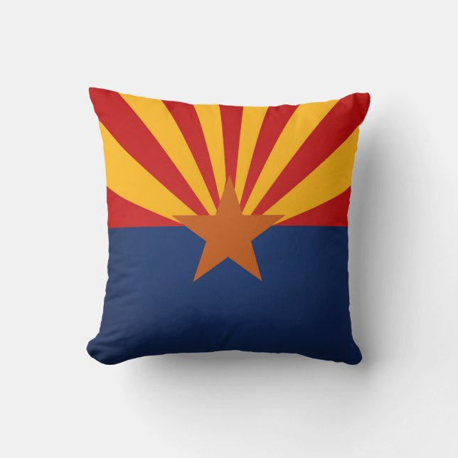 Cool State Of Arizona Flag Cushion (Front)
