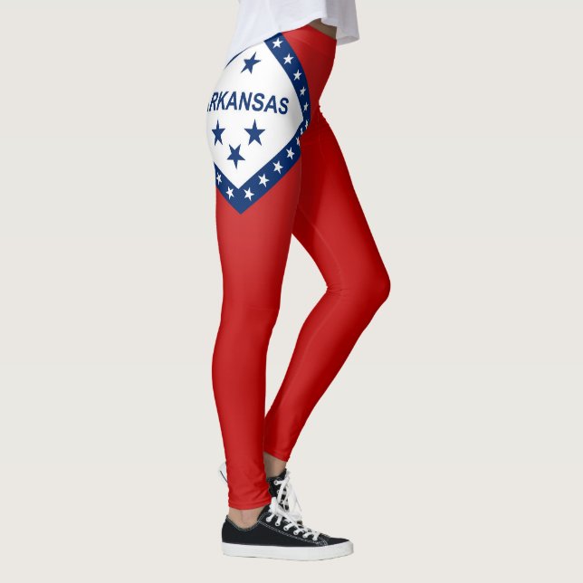 Cool State Of Arkansas Flag Fashion Leggings (Right)