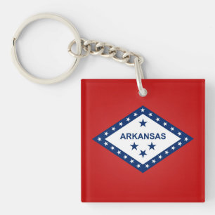 Cool State Of Arkansas Flag Key Ring