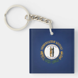 Cool State Of Kentucky Flag Key Ring