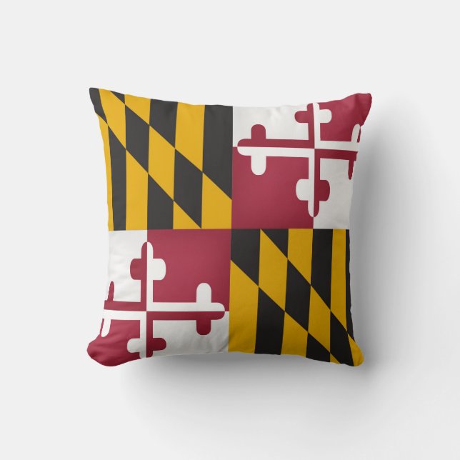 Cool State Of Maryland Flag Cushion (Front)