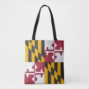 Cool State Of Maryland Flag Fashion Tote Bag