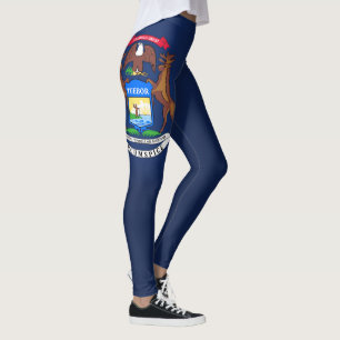 Cool State Of Michigan Flag Fashion Leggings