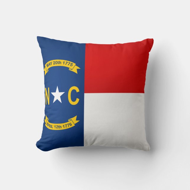 Cool State Of North Carolina Flag Cushion (Front)