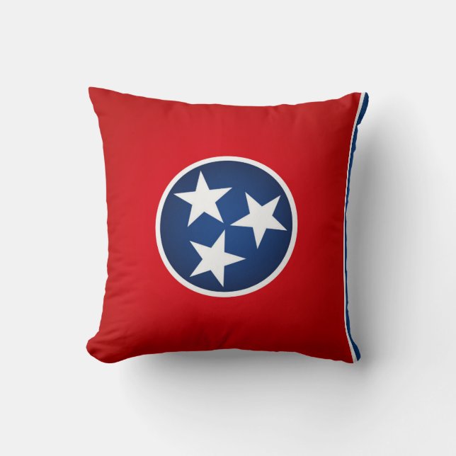 Cool State Of Tennessee Flag Cushion (Front)
