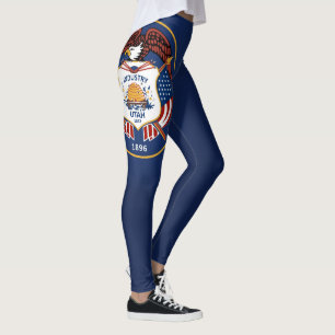 Cool State Of Utah Flag Fashion Leggings