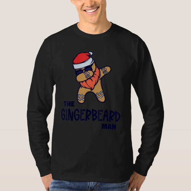 Cool Statement Bearded Beard Growth Hairstyle Faci T-Shirt (Front)