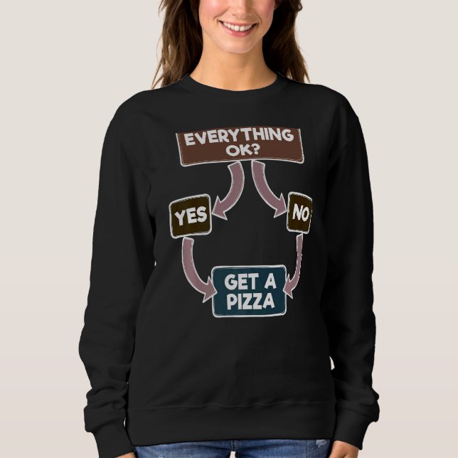 Cool Statement  Humour Fun Food Awesome Sweatshirt (Front)
