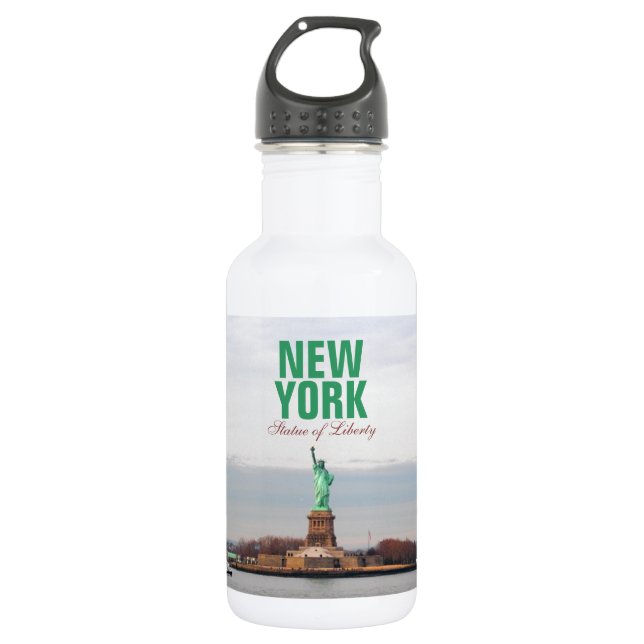 Cool Statue of Liberty - NY New York 532 Ml Water Bottle (Front)