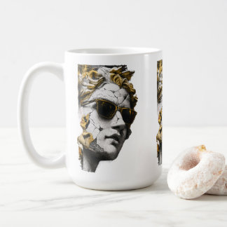 Cool Statue with Sunglasses – Ancient Wisdom Moder Coffee Mug