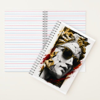 Cool Statue with Sunglasses – Ancient Wisdom Moder Notebook