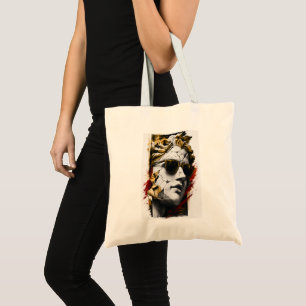 Cool Statue with Sunglasses – Ancient Wisdom Moder Tote Bag
